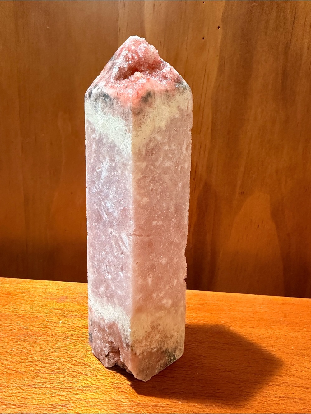 Druzy Pink Amethyst Tower